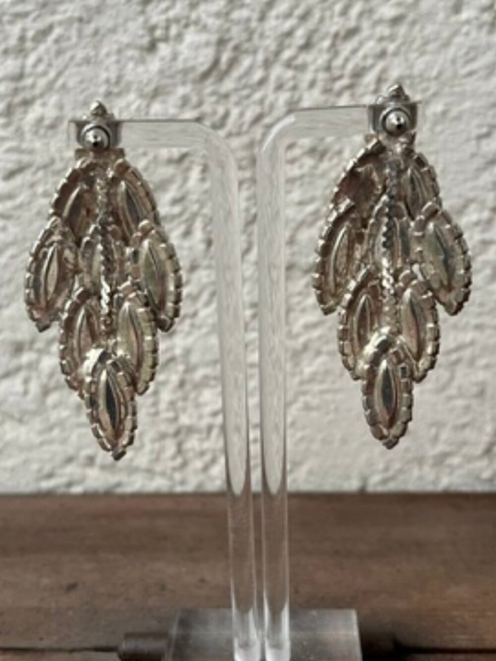 Cascading Marquise Crystal Earrings - Picture 4 of 5